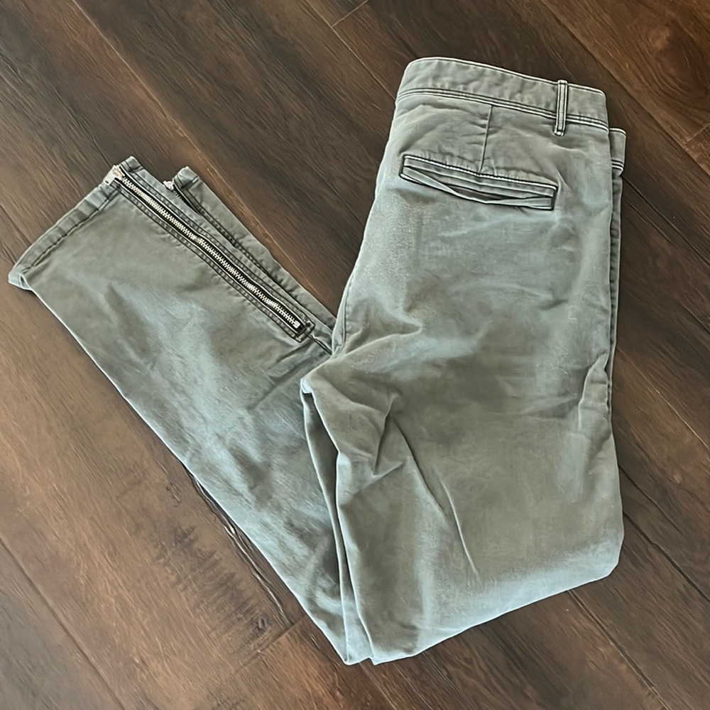 Gap skinny mini zip ankle pants